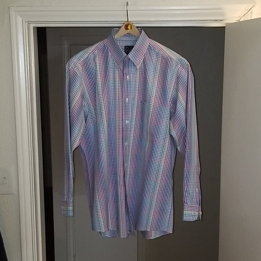 JOS A BANK PLAID SHIRT